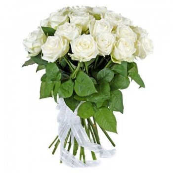 Букет из 19 белых роз