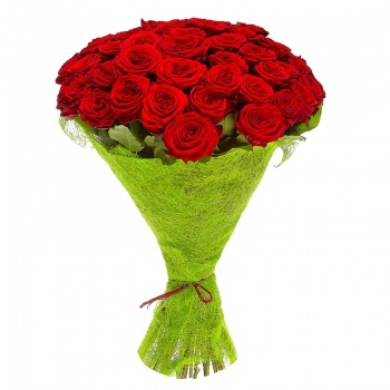 Букет из 31 красной розы "Всегда с тобой"